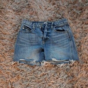 Dear John Distressed Blue Jean Shorts